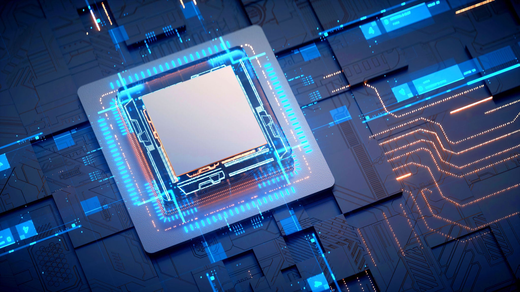 semiconductor chip on a PCB