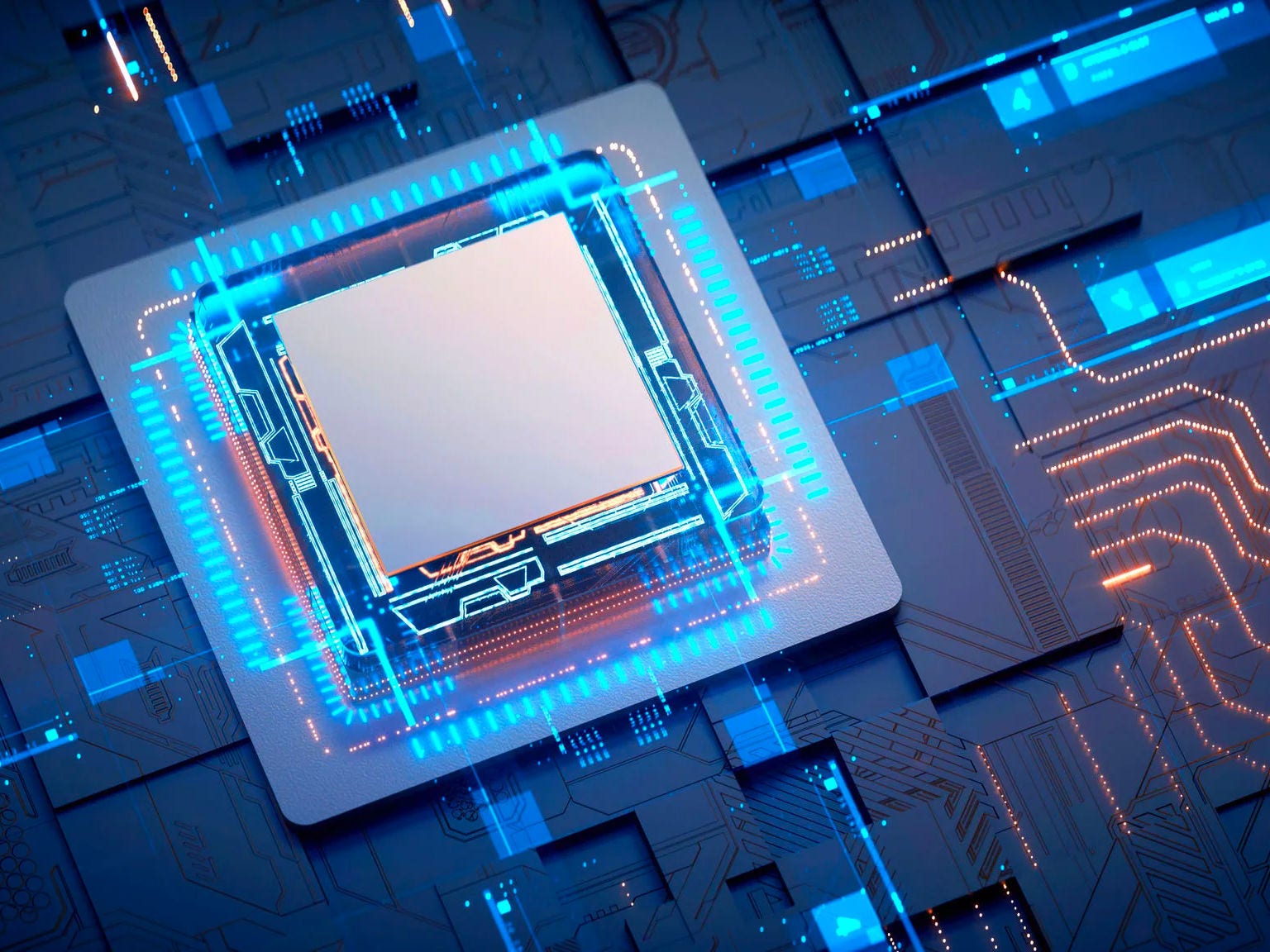 semiconductor chip on a PCB