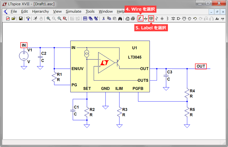 Add wires and labels