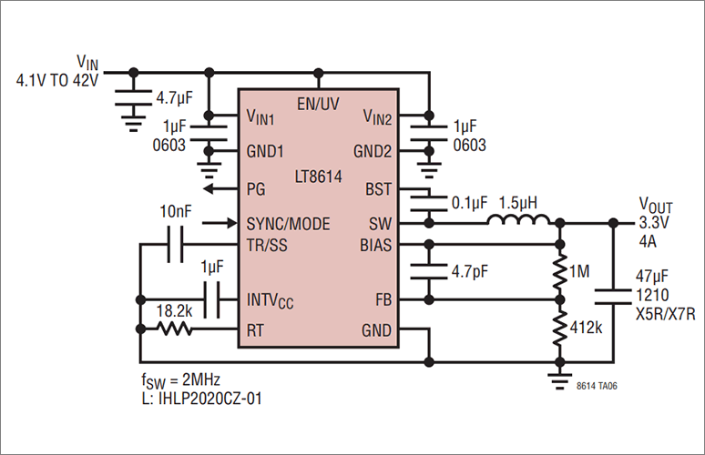 Figure 6:From the datasheet(circuit with 3.3V output setting )